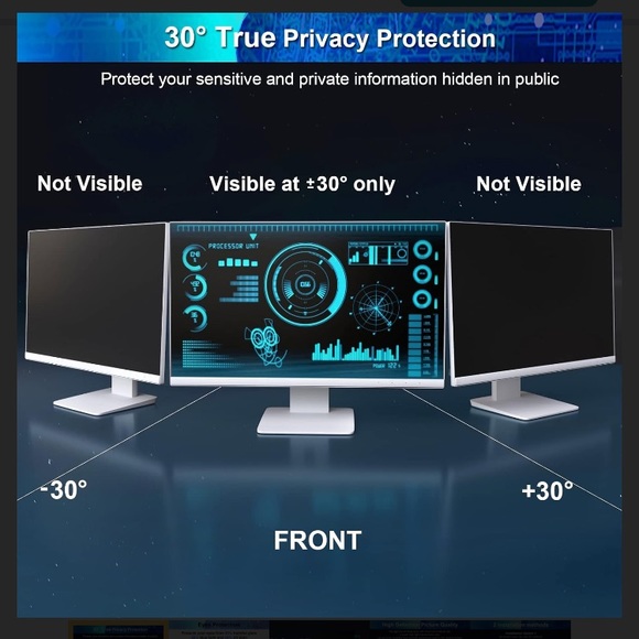 22” privacy filter 22"
16:10 Aspect Ratio computer desktop monitor screen - Picture 7 of 10
